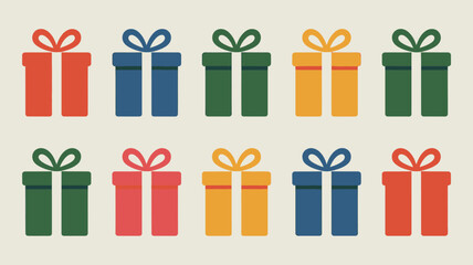 Colorful holiday gifts for Christmas and beyond - create festive designs, invitations, and marketing materials with these vibrant presents!