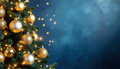 Festive christmas tree decoration winter wonderland photo cozy indoor environment close-up viewpoint seasonal spirit and celebration