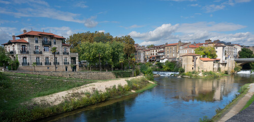 The charming town of Mont-de-Marsan is beautifully seen along the banks of the Midouze River. This stop on the Via Lemovicensis showcases historic buildings and lush greenery.