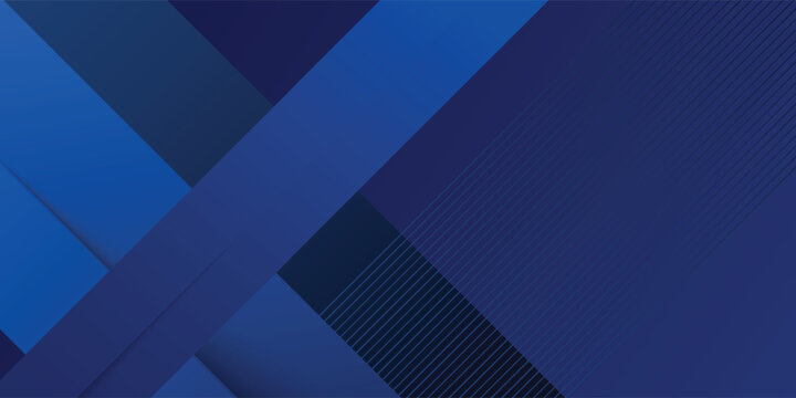 Dark blue background with abstract square shape, dynamic and sport banner concept.