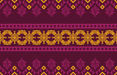 Elegant luxury damask seamless pattern with vintage floral ornament, suitable for wallpaper, packaging, wedding invitations, and fabric design.