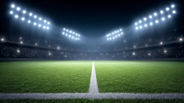 Exciting soccer match at night stadium view football action vibrant environment enthralling atmosphere