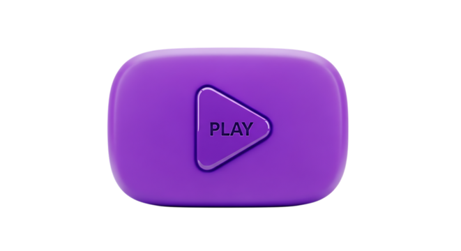 play button on white background