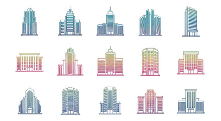 Collection of Modern and Classic Architectural Building Designs.