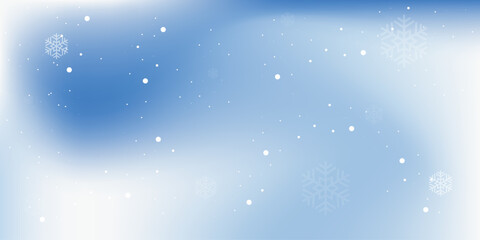 Winter background with watercolor snow texture and falling snowflakes. Winter sky. Snowy background. Cold weather.