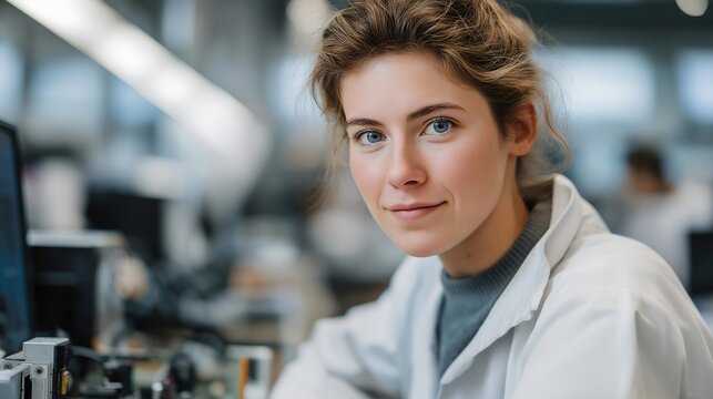 Technicians testing AI automotive chips in futuristic dashboard assembly line, demonstrating electric vehicle electronics, high-performance automotive processors, and smart hardware calibration.