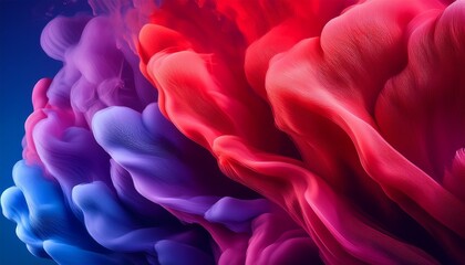 colorful fusion of red and purple with blue gradient background