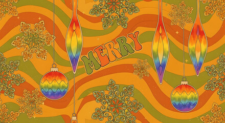 Hand-drawn Christmas flower pattern in a seamless repeating tile. Use for holiday marketing materials, social media graphics, and DIY Christmas crafts | abstract colorful background