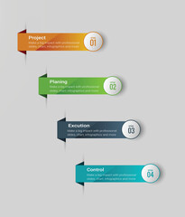 Business info graphic template design 