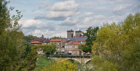 The charming town of Mont-de-Marsan is beautifully seen along the banks of the Midouze River. This stop on the Via Lemovicensis showcases historic buildings and lush greenery.