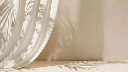 Gentle beige background with light and shadow effects, perfect for mockups, social media, and creative content.