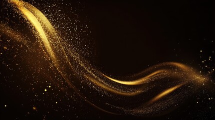Gold foil texture background with swirling patterns, perfect for holiday promotions, social media, and elegant designs.