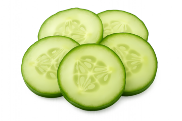 Fresh, vibrant cucumber slices ready for summer salads and healthy recipes today now here