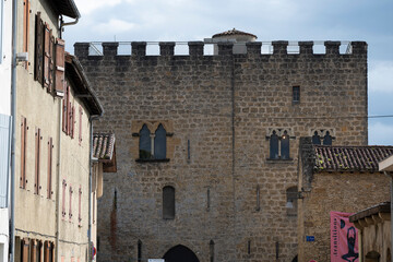 Lacataye Castle, a 15th-century structure located in Mont de Marsan, showcases impressive architecture.