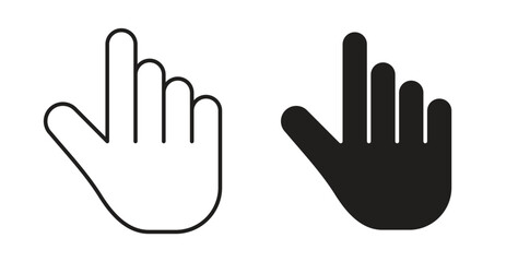 Cursor icon. filled flat sign for mobile concept and web design