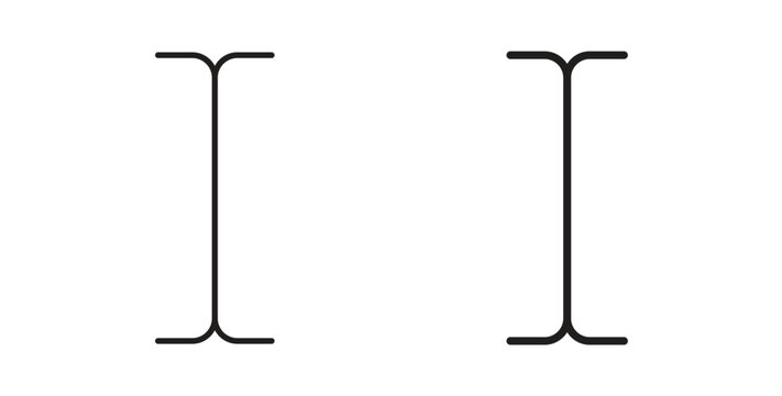 Cursor text icon. filled flat sign for mobile concept and web design
