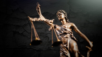 Lady Justice statue. Law and justice concept