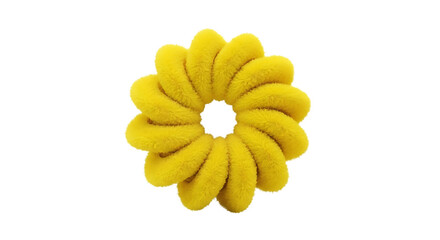 yellow flower on white background