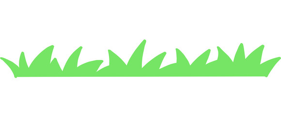 green grass isolated on white