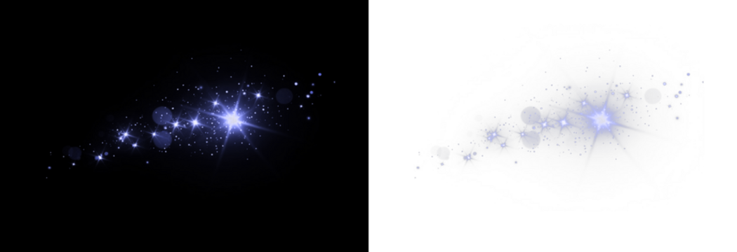 Blue star sparkle overlay, isolated PNG with bright glowing particle accents. PNG gold star light sparkle, White glow light effect. Starlight sparkle. Light flare effect shine glow. Light PNG.