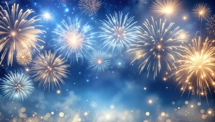 Celebratory fireworks display over city skyline nighttime event festive atmosphere colorful explosions captivating viewpoint holiday celebration for seo impact