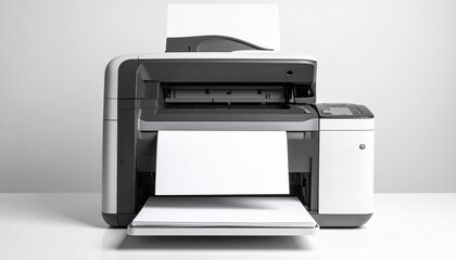 Modern Multifunction Printer in Studio Setting for Office or Home Use and Printing Concepts.