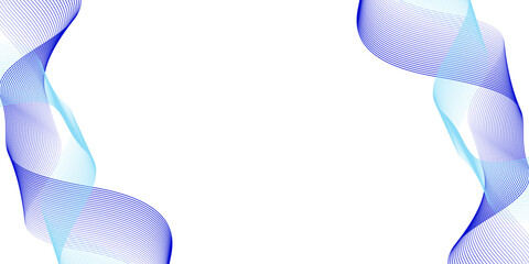 Futuristic background with dynamic flowing lines waves isolated on white background. Minimalist background for banners