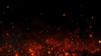 Abstract design with red sparks against dark background, suitable for motion themes, events, and powerful promotional materials.