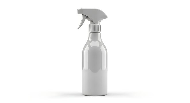 White Trigger Spray Bottle with Plastic Sprayer empty