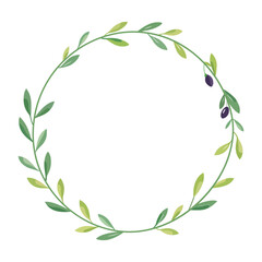 green laurel wreath