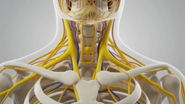Anatomical Visualization of the Human Neck and Nervous System