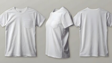 Flat T-shirt Pattern (Front + Back)