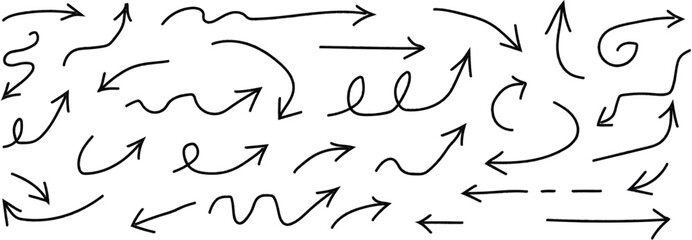 Arrow crayon pastel pencil chalk color line stroke. Sketch chalk pastel color pencil texture line kid fun arrow icon. Hand drawn grunge crayon pencil brush direction elements. Vector illustration