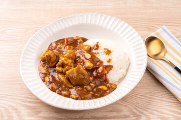 鶏肉と豆のカレー