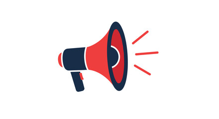 Announcing important news with a loud megaphone to reach a wide audience.