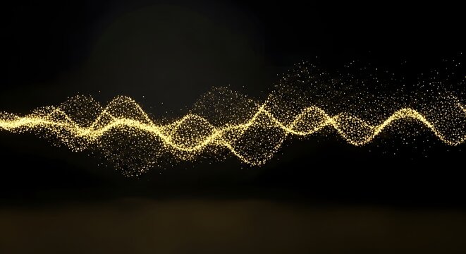 Abstract blue wave pattern illustration showing digital ECG line chart for health technology design