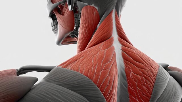 Detailed 3D Anatomy of the Semispinalis Cervicis Muscle in the Neck and Upper Back