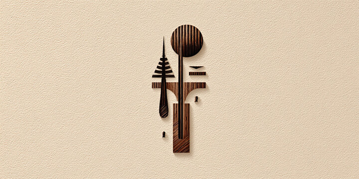 Wooden logo