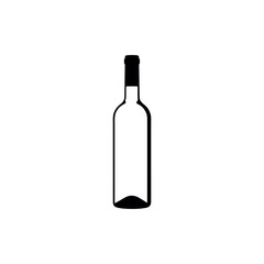 Empty Wine Bottle Silhouette Icon
