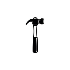 Simple Hammer Icon Silhouette