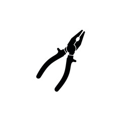 Pliers Tool Icon Silhouette