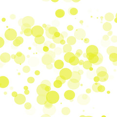 Soft blurred yellow bokeh light glow on clean white background. Yellow Bokhe PNG.