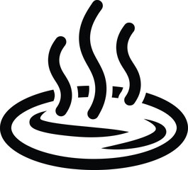 Find the best hot tub spa icon vector image for relaxation and wellness eps silhouette