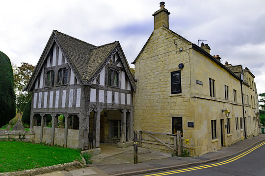 The Lynchgate, at St Mary's Church, Painswick, England.