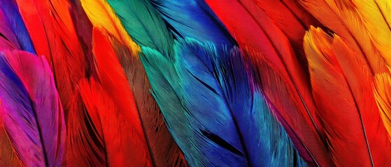 Texture background of beautiful bird feathers, great for branding, social media, and educational materials.