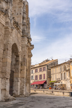 Arles Provence France Roman Arena text space