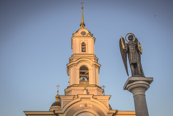 Obraz premium Cathedral of the Savior Transfiguration in Donetsk during Russo-Ukrainian War in Donbas regionn, Ukraine