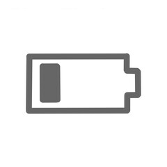 Low Battery Icon / バッテリー残量が少ないことを示すアイコンイラスト	