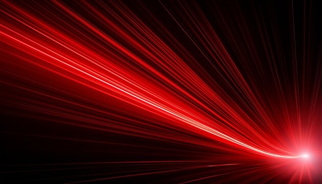 Red Laser Beam Moving Light Streak Ray Glowing Comet Light Flare