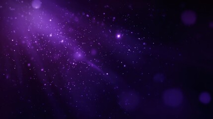 Purple particles background with sparkle effects, designed for websites, advertisements, and artistic works.